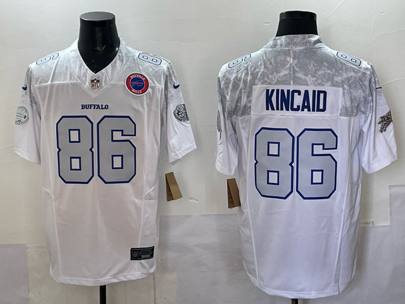 Men Buffalo Bills #86 Kincaid Nike White 2025 Rivalries Collection Limited NFL Jersey 005->buffalo bills->NFL Jersey
